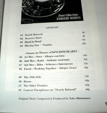 Kingdom Hearts Piano Collection Sheet Music 3
